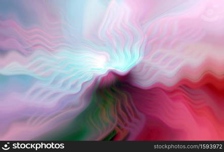 Beautiful Abstract Background. Colorful Wavy Floral Graphic modern art. Digital fantasy effect. Trendy desktop wallpaper. Futuristic Fractal Pattern can be use for banner design. Wavy Lines Leaf