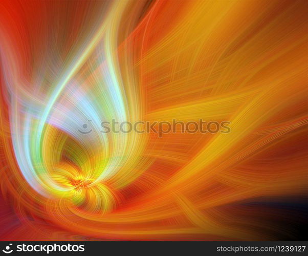 Beautiful Abstract Background. Graphic modern art. Colorful Floral Fractal Abstract Art. Digital fantasy effect. Trendy desktop wallpaper. Futuristic Computer Generated Fractal Pattern banner design