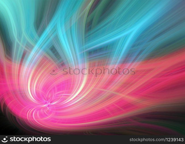 Beautiful Abstract Background. Graphic modern art. Colorful Floral Fractal Abstract Art. Digital fantasy effect. Trendy desktop wallpaper. Futuristic Computer Generated Fractal Pattern banner design