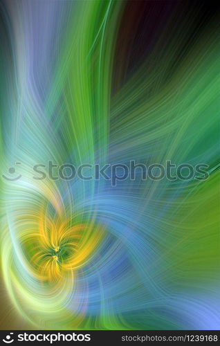 Beautiful Abstract Background. Graphic modern art. Colorful Floral Fractal Abstract Art. Digital fantasy effect. Trendy desktop wallpaper. Futuristic Computer Generated Fractal Pattern banner design