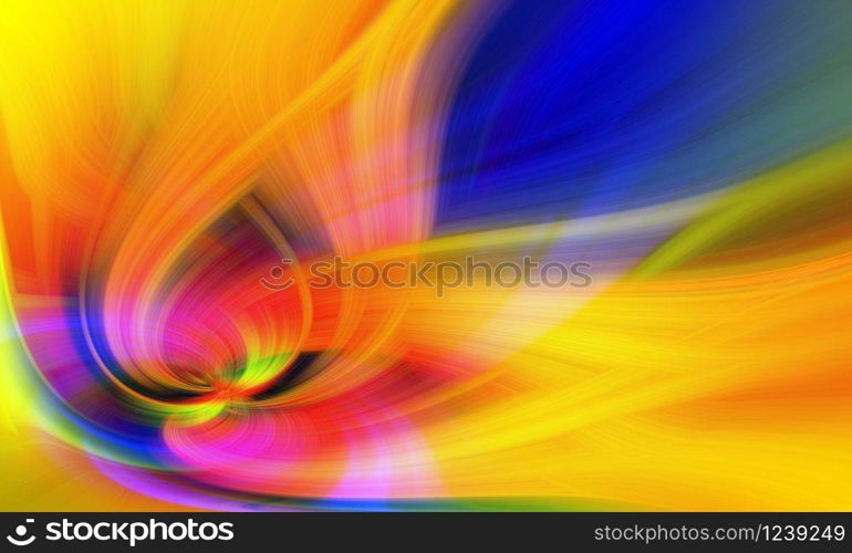 Beautiful Abstract Background. Graphic modern art. Colorful Floral Fractal Abstract Art. Digital fantasy effect. Trendy desktop wallpaper. Futuristic Computer Generated Fractal Pattern banner design