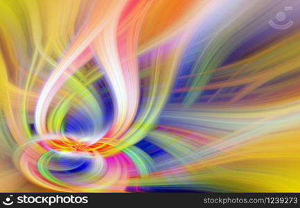 Beautiful Abstract Background. Graphic modern art. Colorful Floral Fractal Abstract Art. Digital fantasy effect. Trendy desktop wallpaper. Futuristic Computer Generated Fractal Pattern banner design