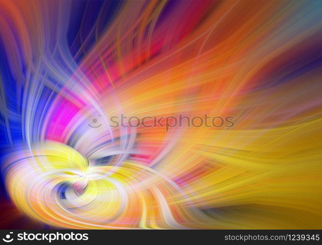 Beautiful Abstract Background. Graphic modern art. Colorful Floral Fractal Abstract Art. Digital fantasy effect. Trendy desktop wallpaper. Futuristic Computer Generated Fractal Pattern banner design