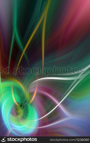 Beautiful Abstract Background. Graphic modern art. Colorful Floral Fractal Abstract Art. Digital fantasy effect. Trendy desktop wallpaper. Futuristic Computer Generated Fractal Pattern banner design