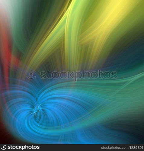 Beautiful Abstract Background. Graphic modern art. Colorful Floral Fractal Abstract Art. Digital fantasy effect. Trendy desktop wallpaper. Futuristic Computer Generated Fractal Pattern banner design