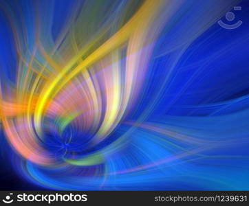 Beautiful Abstract Background. Graphic modern art. Colorful Floral Fractal Abstract Art. Digital fantasy effect. Trendy desktop wallpaper. Futuristic Computer Generated Fractal Pattern banner design