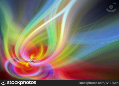 Beautiful Abstract Background. Graphic modern art. Colorful Floral Fractal Abstract Art. Digital fantasy effect. Trendy desktop wallpaper. Futuristic Computer Generated Fractal Pattern banner design