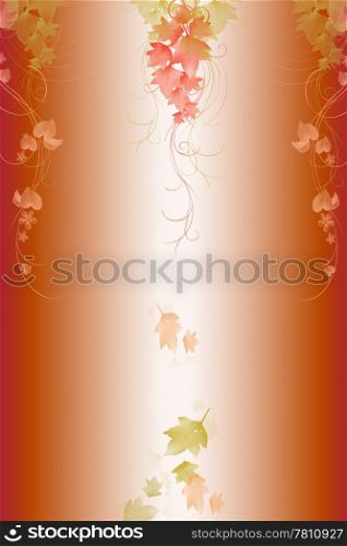 Beautiful abstract background of autumn red leaves