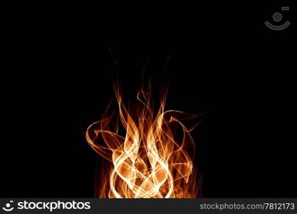 Beautiful abstract background of Fire