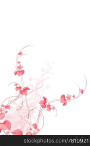 Beautiful abstract background of pink floral
