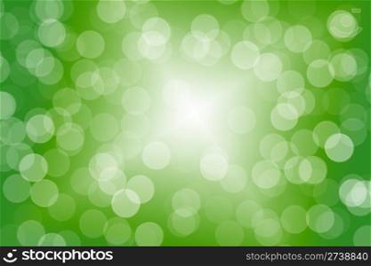 Beautiful abstract green light background
