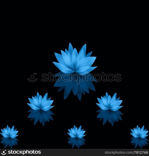 Beautiful abstract lotus background