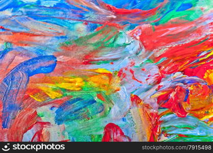 beautiful abstract painting with acrylic paints