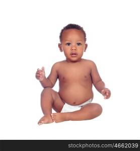 Beautiful african baby diapers isolated on a white background