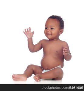 Beautiful african baby diapers isolated on a white background