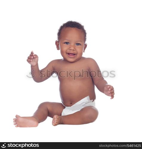 Beautiful african baby diapers isolated on a white background