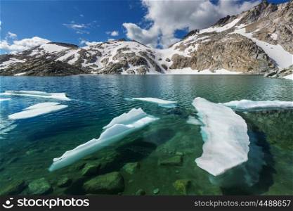 Beautiful Alpine lakes wilderness area in Washington, USA