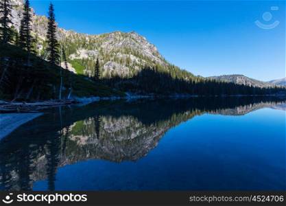 Beautiful Alpine lakes wilderness area in Washington, USA