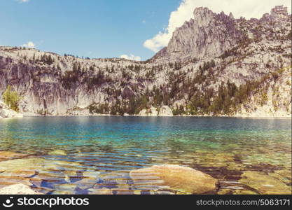 Beautiful Alpine lakes wilderness area in Washington, USA