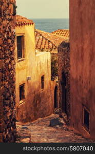 Beautiful ancient town Monemvasia, Greece