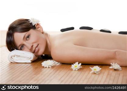 Beautiful and attractive young woman getting a spa treatment