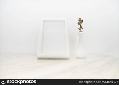 Beautiful And Clean White Mable Table, stock photo