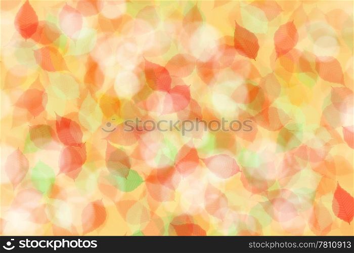 Beautiful and colorful abstract leaves background
