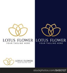 Beautiful and naturally beautiful lotus spa flowers, with luxurious and elegant lotus flower illustration editing, suitable for beauty and cosmetic salons.