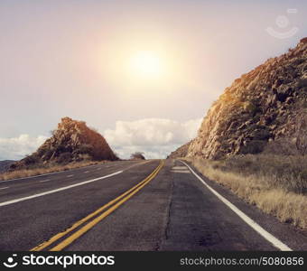 Beautiful area along the historic Route 66 in Arizona,USA