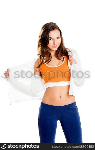 Beautiful athletic young woman