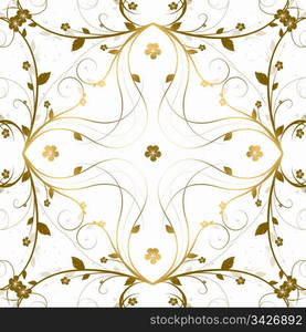 Beautiful background of abstract seamless floral pattern