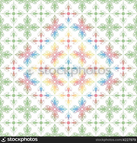 Beautiful background of seamless classic floral pattern