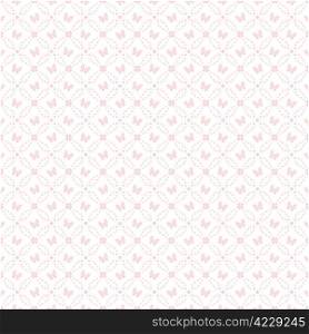 Beautiful background of seamless dots and butterfly pattern
