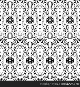 Beautiful background of seamless floral pattern