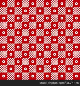 Beautiful background of seamless polka dots pattern