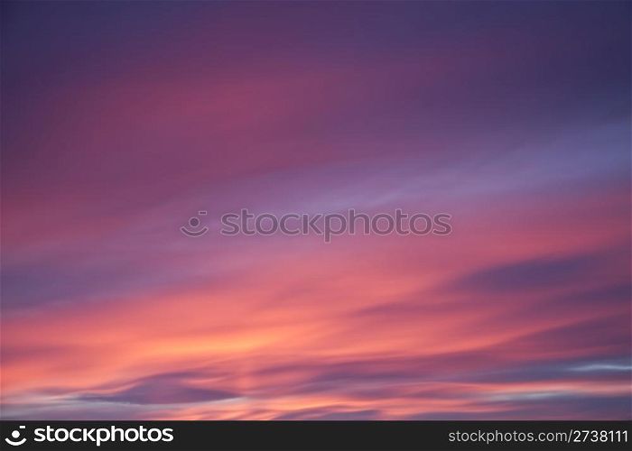 Beautiful background of sunset red sky