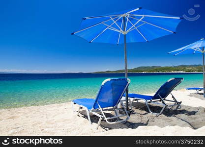 beautiful beach and blue sea