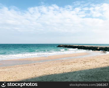 Beautiful Beach And Incredible Sea In Pomorie, Bulgaria.