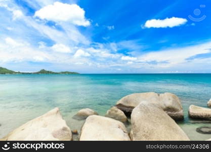 beautiful beach and tropical sea