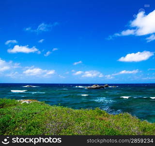 beautiful beach and tropical sea