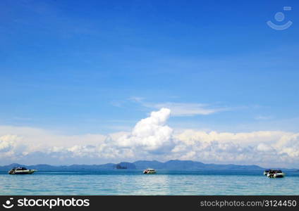 beautiful beach and tropical sea