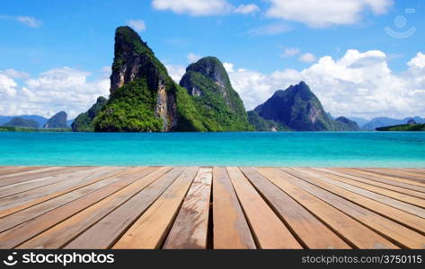 beautiful beach and tropical sea