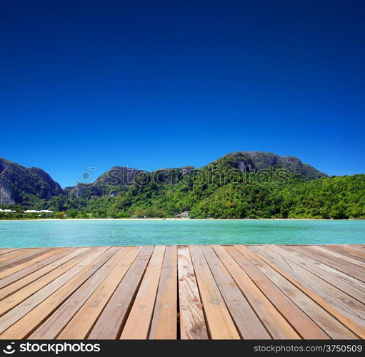 beautiful beach and tropical sea