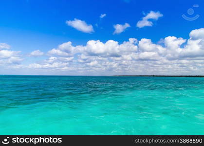 beautiful beach and tropical sea