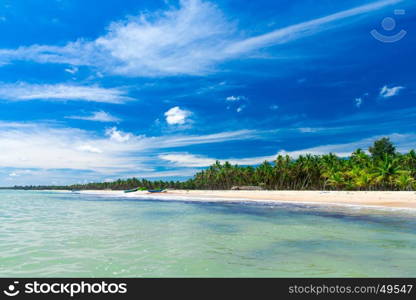 beautiful beach and tropical sea