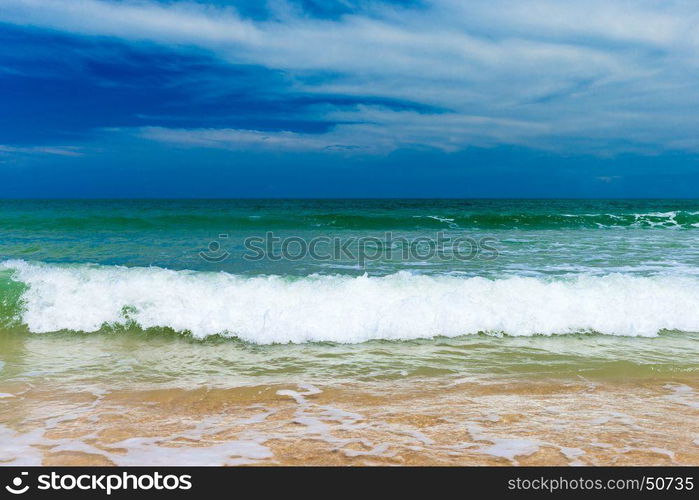 beautiful beach and tropical sea