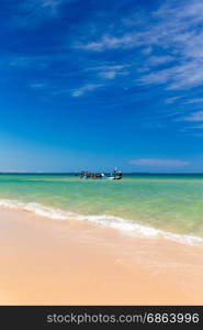 beautiful beach and tropical sea