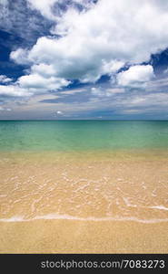 beautiful beach and tropical sea