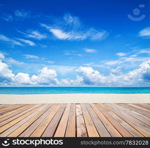 beautiful beach and tropical sea