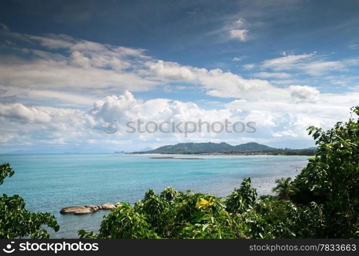 beautiful beach and tropical sea